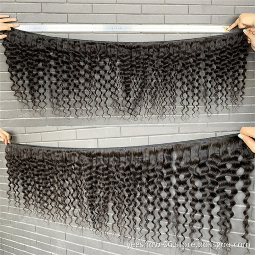 Cheap Unprocessed Raw Indian Human Hair Cuticle Aligned Deep Wave Bundles High Quality Double Drawn Virgin Hair Vendors